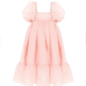 Selkie Peach Skin French Puff Dress